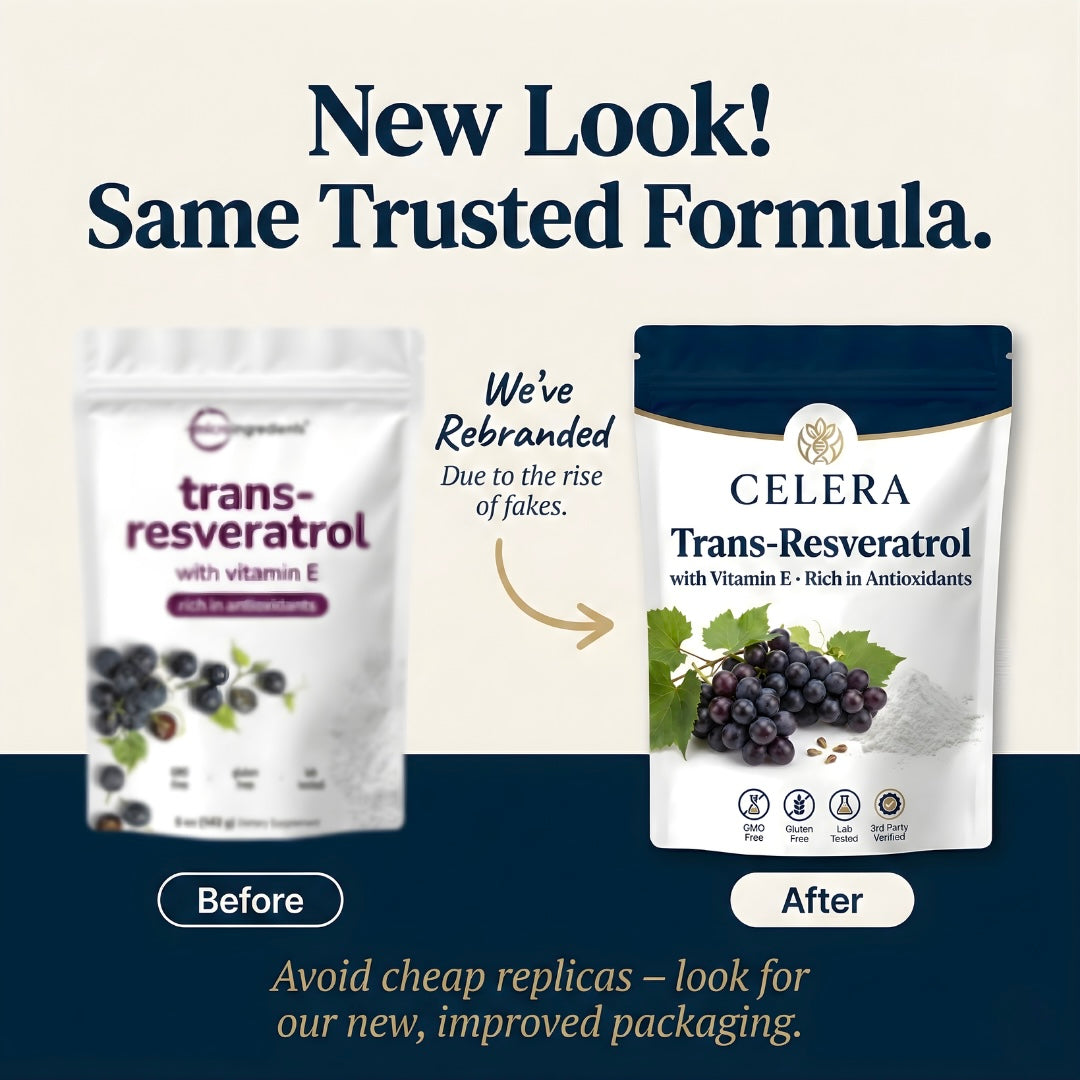 Celera Trans-Resveratrol with Vitamin E Powder