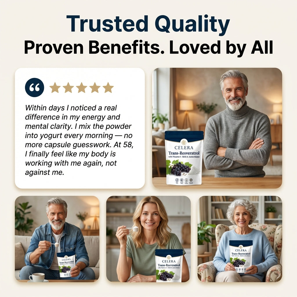 Celera Trans-Resveratrol with Vitamin E Powder